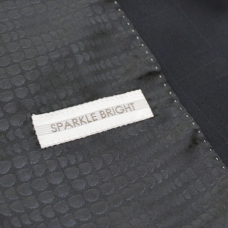 スーツ メンズ 新品 秋冬 FICCE フィッチェ BISHU 尾州生地 濃紺ネイビー ウインドペン 2つボタン ベスト付き 3ピーススーツ (A/AB体) スリム fic-400 | FICCE | 16