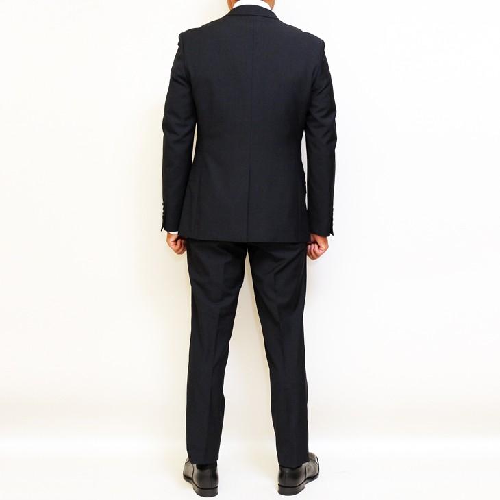 スーツ メンズ 新品 秋冬 FICCE フィッチェ BISHU 尾州生地 濃紺ネイビー ウインドペン 2つボタン ベスト付き 3ピーススーツ (A/AB体) スリム fic-400 | FICCE | 04
