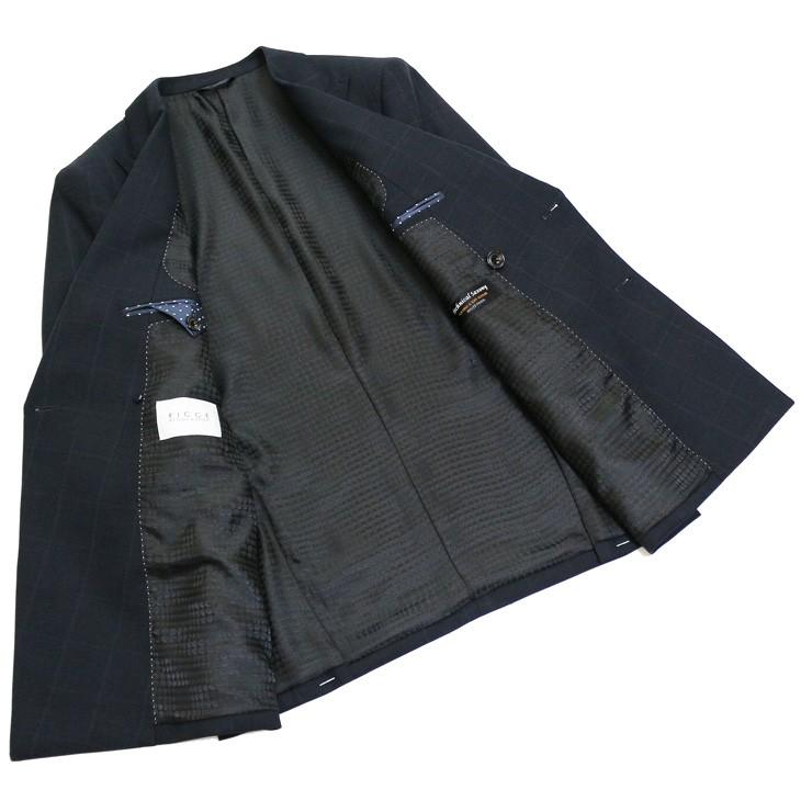 FICCE（フィッチェ） ダブルスーツ メンズ 秋冬 新品 濃紺ネイビー杢
