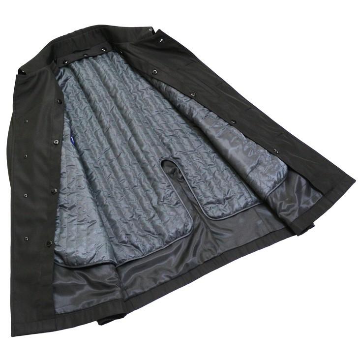 メンズ ステンカラーコート 2019-20 新作秋冬 ブルーフロスト Tefron テフロン加工 撥水 ネイビー ブラック 2色 無地系小柄 ビジネスコート |  | 12