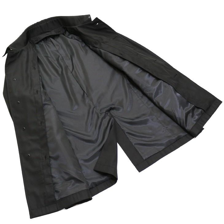 メンズ ステンカラーコート 2019-20 新作秋冬 ブルーフロスト Tefron テフロン加工 撥水 ネイビー ブラック 2色 無地系小柄 ビジネスコート |  | 15