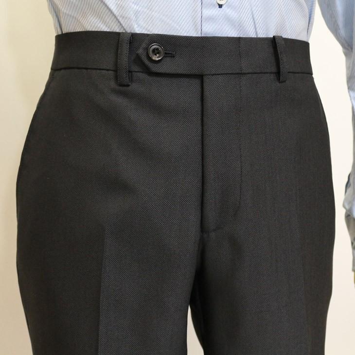 スーツ メンズ 新品 春夏 FICCE フィッチェ 尾州生地 ストレッチ 濃灰グレー無地 モヘヤ風 ソアロン混 2つボタン スーツ (A/AB体) スリム fic-400 | FICCE | 10