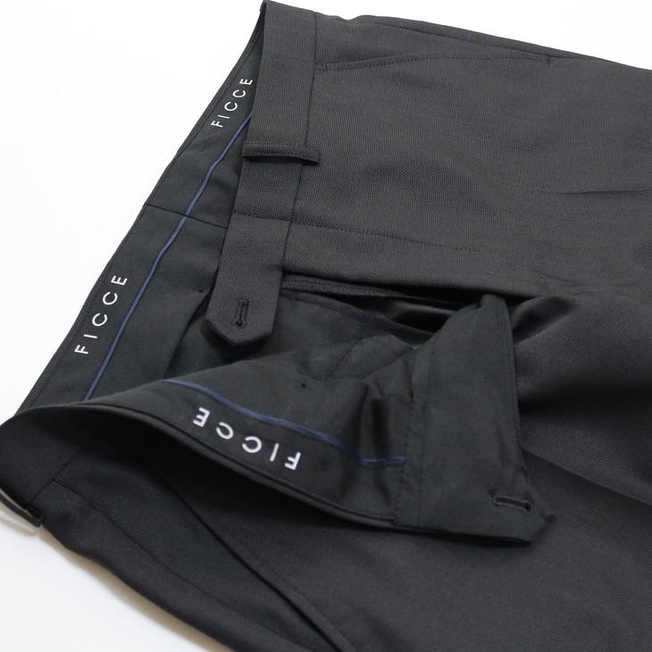 スーツ メンズ 新品 春夏 FICCE フィッチェ 尾州生地 ストレッチ 濃灰グレー無地 モヘヤ風 ソアロン混 2つボタン スーツ (A/AB体) スリム fic-400 | FICCE | 12