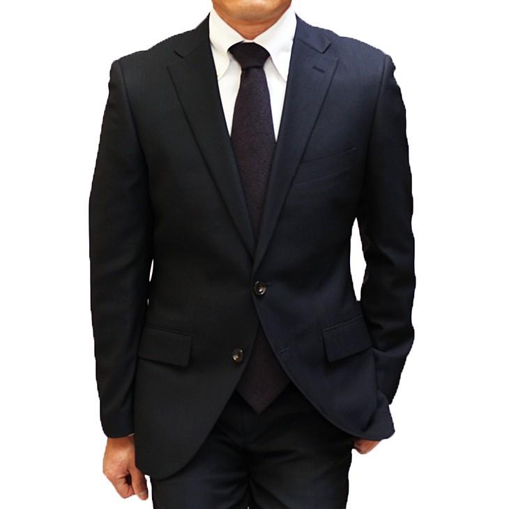 スーツ メンズ 新品 春夏 FICCE フィッチェ 尾州生地 ストレッチ 濃紺ネイビー無地 モヘヤ風 ソアロン混 2つボタン スーツ (A/AB体) スリム fic-400 | FICCE | 04