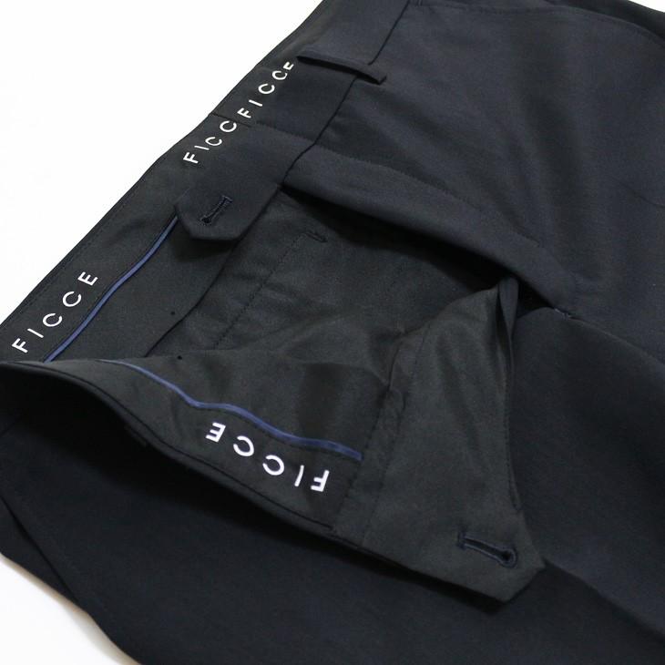 スーツ メンズ 新品 春夏 FICCE フィッチェ 尾州生地 ストレッチ 濃紺ネイビー無地 ソアロン混 2つボタン スーツ (AB体) スリム fic-400 | FICCE | 12