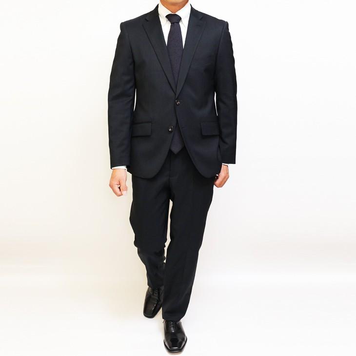 スーツ メンズ 新品 春夏 FICCE フィッチェ 尾州生地 ストレッチ 濃紺ネイビー無地 ソアロン混 2つボタン スーツ (AB体) スリム fic-400 | FICCE | 04