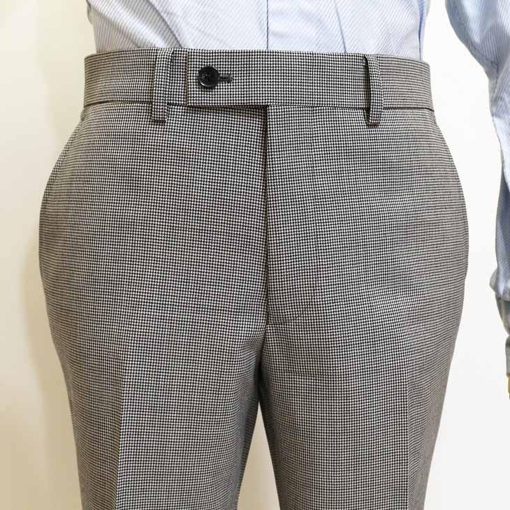 超特価 スーツ メンズ 春夏 新品 renoma レノマ オム 英国 ブリティッシュウール 千鳥格子 淡灰グレー DROP7.5 スリム 2つボタン ビジネス スーツ (A/AB体) | renoma | 13