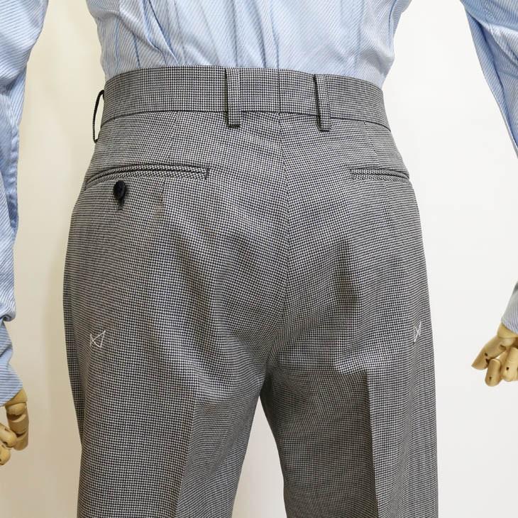 超特価 スーツ メンズ 春夏 新品 renoma レノマ オム 英国 ブリティッシュウール 千鳥格子 淡灰グレー DROP7.5 スリム 2つボタン ビジネス スーツ (A/AB体) | renoma | 14