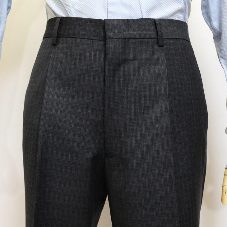 超特価 スーツ メンズ 春夏 新品 エルメネジルドゼニア 灰グレー杢 ブロック小柄チェック 2つボタン ビジネス スーツ (AB/BB体) やや細め J09-2B | ZEGNA | 09