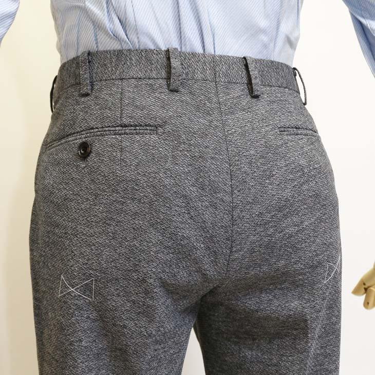 スーツ メンズ 2020 新作 春夏 FICCE SPORTS フィッチェ スポーツ 灰グレー杢 織柄 アクティブ スーツ  (A体) スリム | FICCE | 14