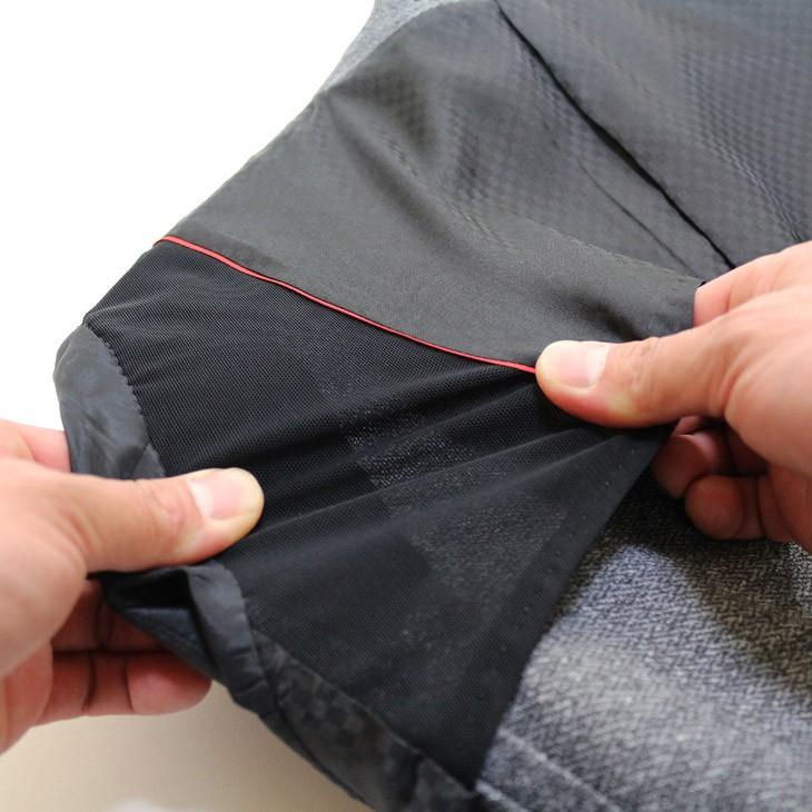 スーツ メンズ 2020 新作 春夏 FICCE SPORTS フィッチェ スポーツ 灰グレー杢 織柄 アクティブ スーツ  (A体) スリム | FICCE | 06