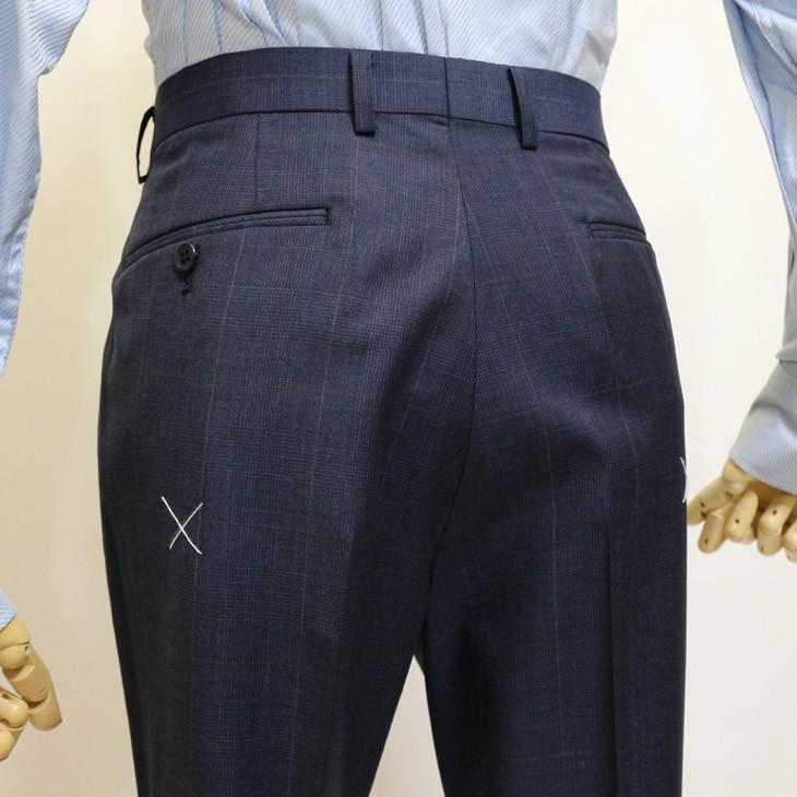 スーツ メンズ 春夏 新品 エルメネジルドゼニア 濃紺ネイビー杢 グレンチェック風 2つボタン ビジネス スーツ (AB体) やや細め J09-2B | ZEGNA | 10