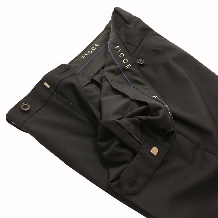 スーツ メンズ 2025 新作 通年 春夏 秋冬 オールシーズン FICCE フィッチェ 黒ブラック無地 ベスト付き スリーピース スーツ (Y/A/AB/BB体) | FICCE | 14