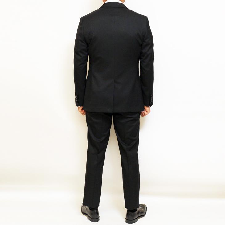 スーツ メンズ 2025 新作 通年 春夏 秋冬 オールシーズン FICCE フィッチェ 黒ブラック無地 ベスト付き スリーピース スーツ (Y/A/AB/BB体) | FICCE | 05