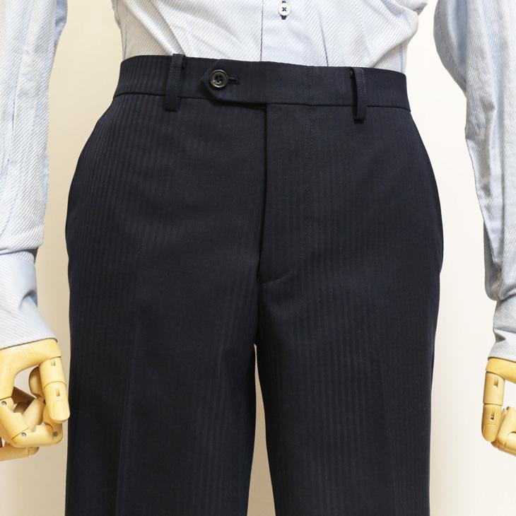 スーツ メンズ 2025 新作 通年 春夏 秋冬 オールシーズン FICCE フィッチェ 濃紺ネイビー織柄シャドーストライプ ベスト付き スリーピース スーツ (Y/A/AB/BB体) | FICCE | 11