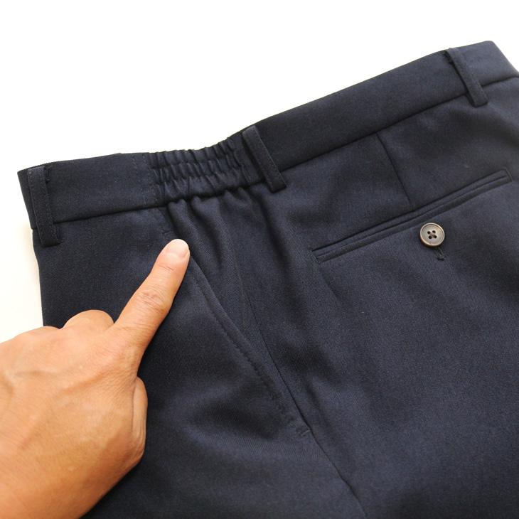 ほぼスーツ メンズ 新作 春夏 秋冬 通年 ELLE PLANETE エル プラネット 濃紺ネイビー杢無地 家庭洗濯可能 2つボタン オールシーズン スーツ ゆったり型 次世代 | ELLE PLANETE | 14