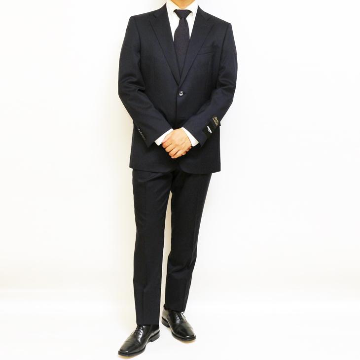 SALE スーツ メンズ 新品 通年 春夏 秋冬 renoma paris レノマ パリス 濃紺ネイビー無地 西川毛織 Super100s 2つボタン ビジネス (A/AB/BB/E体) J-REP05-2B | renoma | 03