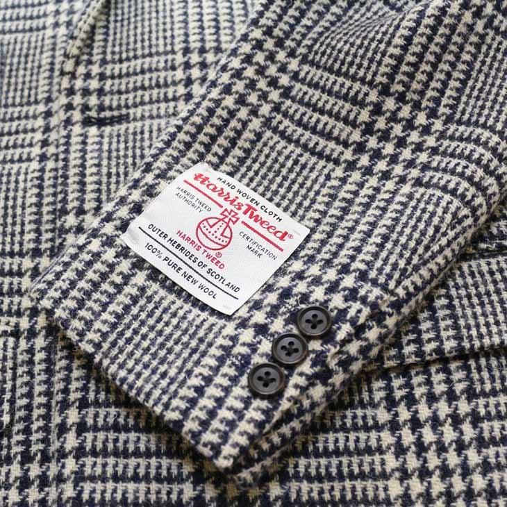 ジャケット テーラード ブレザー ハリスツイード 2020-21 秋冬 新品 英国  Harris Tweed グレンチェック  (AB/BB体) NT01-2B | Harriss | 10