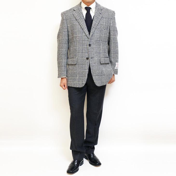 ジャケット テーラード ブレザー ハリスツイード 2020-21 秋冬 新品 英国  Harris Tweed グレンチェック  (AB/BB体) NT01-2B | Harriss | 02