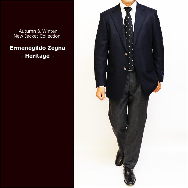 【美品】エルメネジルドゼニア テーラードジャケット ブラック メタルボタン 美品 エルメネジルドゼニア[カシミヤシルク XL 銀ボタン]テーラード