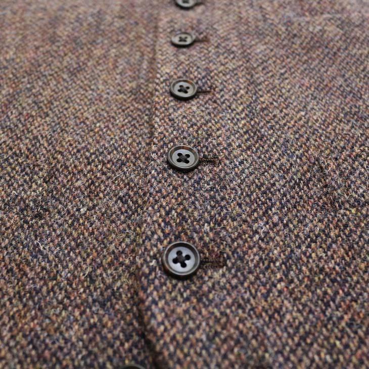 ハリスツイード Harris Tweed ベスト ジレ 2020-21 新作秋冬 オッドベスト 英国生地 選べる新色全３カラー お洒落な キャンプ BBQ グランピング にも | Harriss | 18