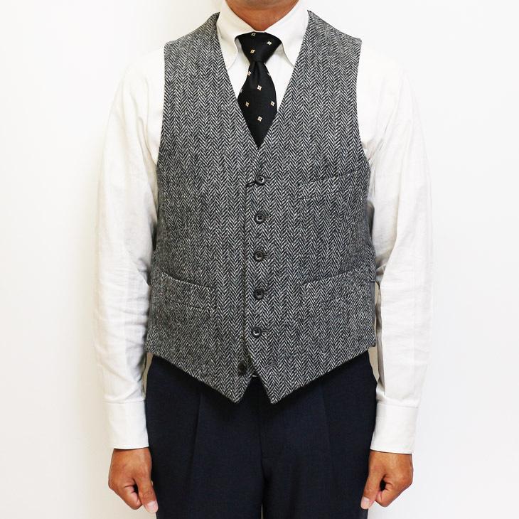 ハリスツイード Harris Tweed ベスト ジレ 2020-21 新作秋冬 オッドベスト 英国生地 選べる新色全３カラー お洒落な キャンプ BBQ グランピング にも | Harriss | 02