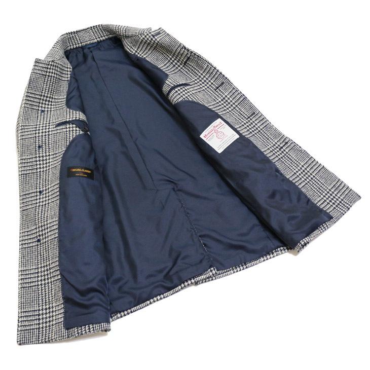 ハリスツイード メンズ ステンカラーコート 2020-21 秋冬 モデル 新品 英国 Harris Tweed グレンチェック柄 | HARRIS TWEED | 06