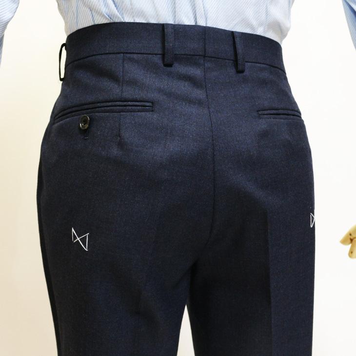 スーツ メンズ 新作 秋冬 FICCE フィッチェ 濃紺ネイビー杢 無地系 3つボタン段返り スーツ (A/AB体) スリム | FICCE | 11