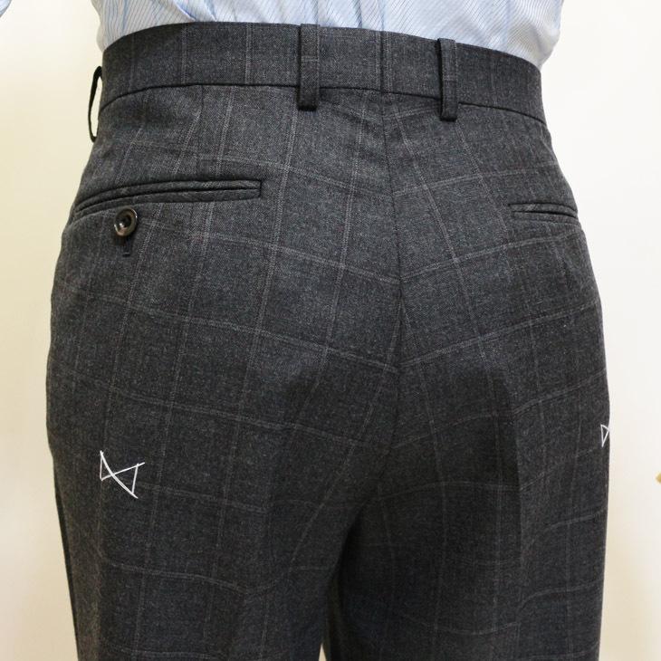 スーツ メンズ 2020-21 新作 秋冬 FICCE フィッチェ 灰ミディアムグレー杢 ウインドペン 3つボタン段返り スーツ (AB体) スリム | FICCE | 11