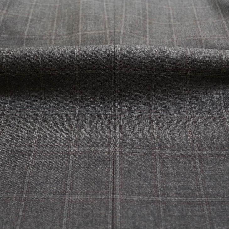 スーツ メンズ 2020-21 新作 秋冬 FICCE フィッチェ 灰ミディアムグレー杢 ウインドペン 3つボタン段返り スーツ (AB体) スリム | FICCE | 13