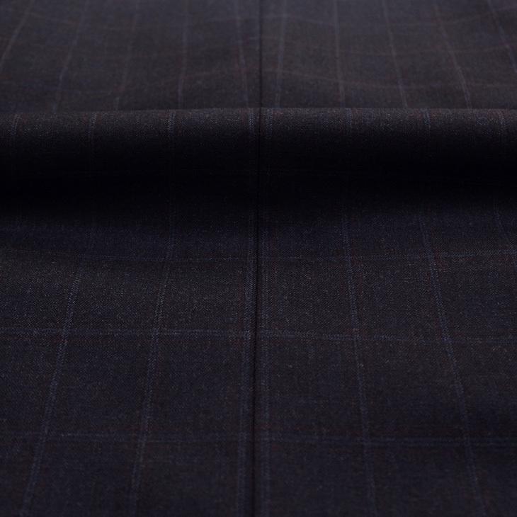 スーツ メンズ 新作 秋冬 FICCE フィッチェ 濃紺ネイビー杢 ウインドペン 3つボタン段返り スーツ (A体) スリム | FICCE | 13