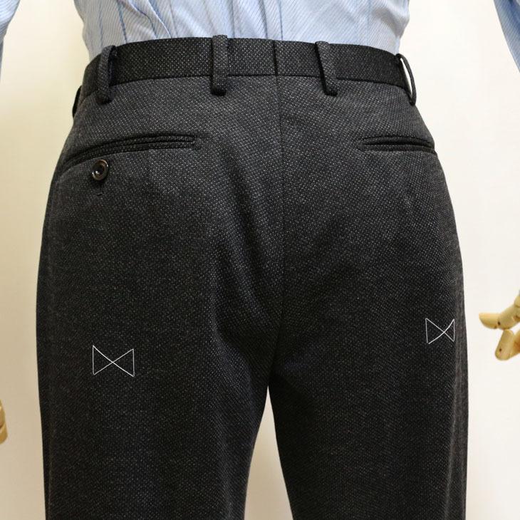 スーツ メンズ 2020-21 新作 秋冬 FICCE SPORTS フィッチェ スポーツ 灰グレー杢 ストレッチ ニット生地 アクティブ スーツ  (A/AB体) スリム | FICCE | 12