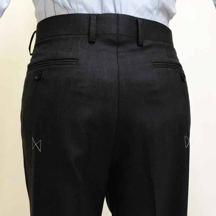 スーツ メンズ 2020-21 新作 秋冬 レノマ パリス Super120s 濃灰チャコールグレー杢 無地 系 DROP6.5 2つボタン ビジネス スーツ (AB体) | renoma | 10