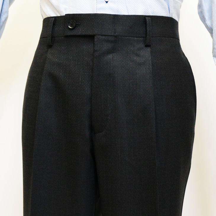 スーツ メンズ 2020-21 新作 秋冬 レノマ パリス Super120s 濃灰チャコールグレー杢 無地 系 DROP6.5 2つボタン ビジネス スーツ (AB体) | renoma | 09