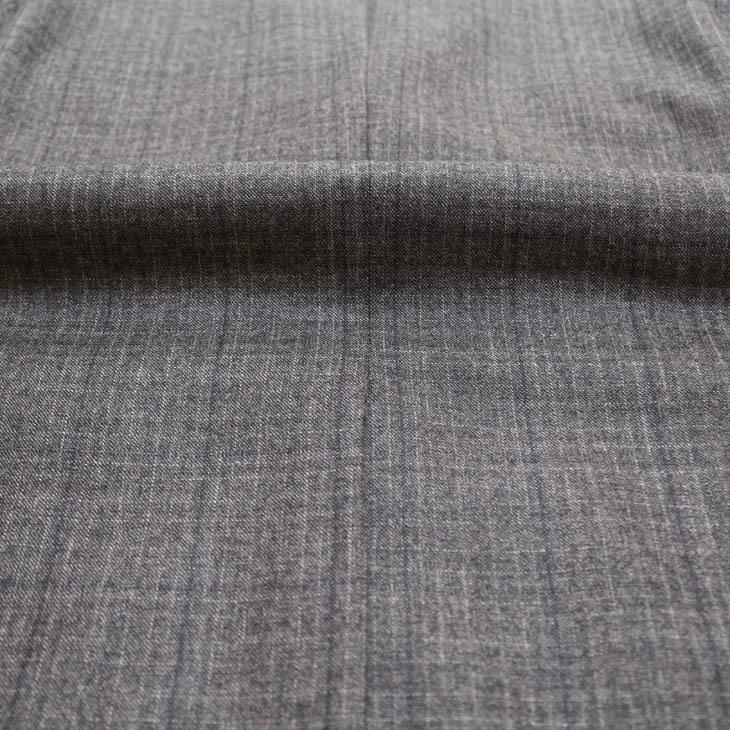 スーツ メンズ 2020-21 新作 秋冬 レノマ パリス Super120s 淡灰グレー杢 ウインドペン風 DROP6.5 2つボタン ビジネス スーツ (AB体) | renoma | 12