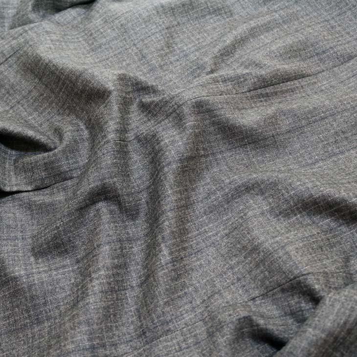 スーツ メンズ 2020-21 新作 秋冬 レノマ パリス Super120s 淡灰グレー杢 ウインドペン風 DROP6.5 2つボタン ビジネス スーツ (AB体) | renoma | 13