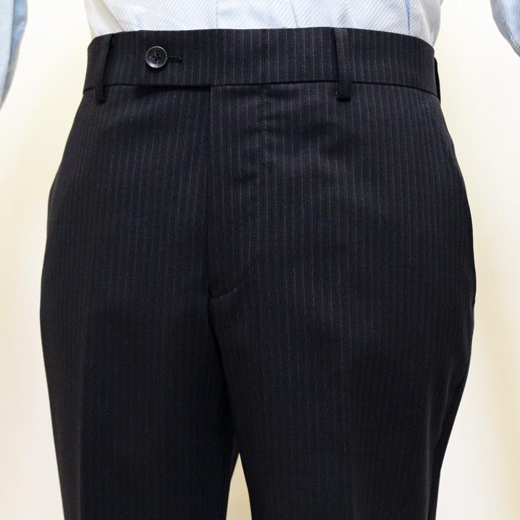 スーツ メンズ 新品 秋冬 レノマ オム BISHU 尾州 濃紺ネイビー 5.5mm ストライプ DROP7.5 新型 スリム 2つボタン ビジネススーツ (A/AB体) | renoma | 11