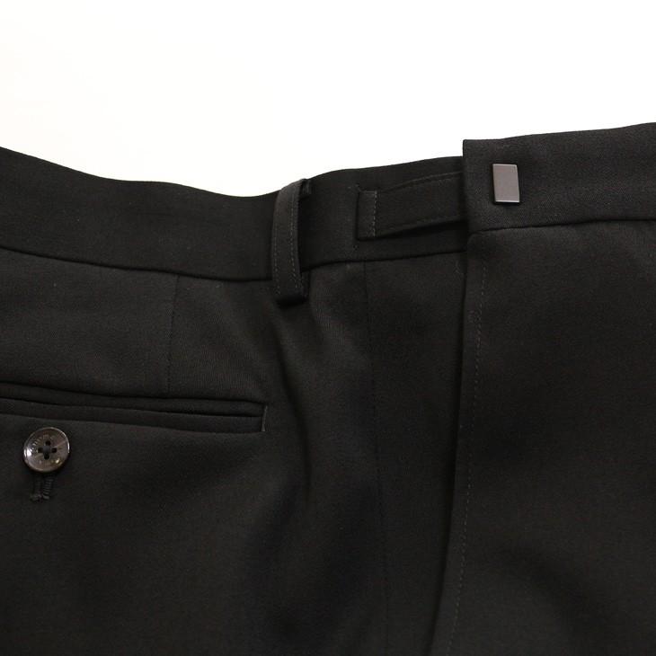 フォーマル 礼服 平服 メンズ 新品 レノマ オム renoma homme 通年 黒無地 タキシードクロス シングル 2つボタン スーツ アジャスター付き スリム 型 | renoma HOMME | 12