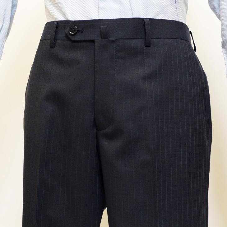 スーツ メンズ 2021 新作 春夏 POLO BRITISH COUNTRY SPIRIT ポロ ビーシーエス 濃紺ネイビー杢 ストライプ スリム型 (A/AB体) | POLO BCS | 11