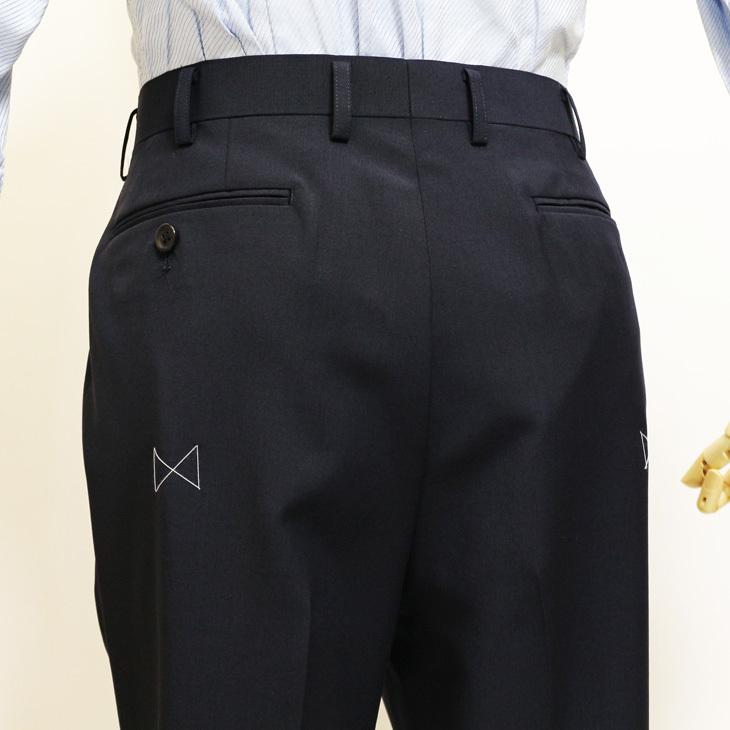 スーツ メンズ 新品 春夏 エルメネジルドゼニア 濃紺ネイビー無地 2つボタン ビジネス スーツ (AB/BB体) ゆったり型 J19-2B | ZEGNA | 10