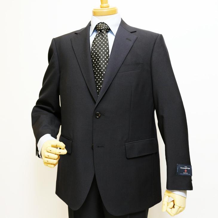 スーツ メンズ 新品 春夏 エルメネジルドゼニア 濃紺ネイビー無地 2つボタン ビジネス スーツ (AB/BB体) ゆったり型 J19-2B | ZEGNA | 03