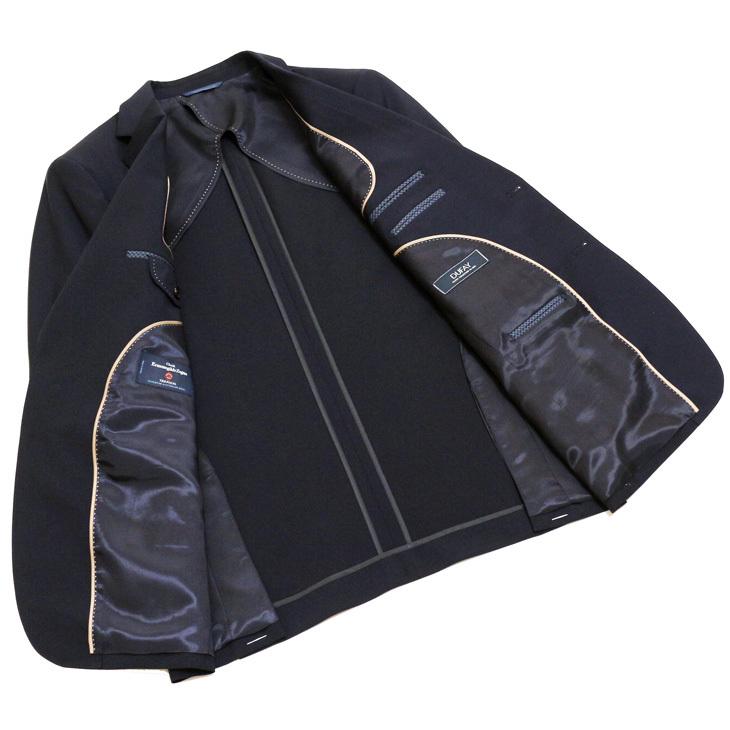 スーツ メンズ 新品 春夏 エルメネジルドゼニア 濃紺ネイビー無地 2つボタン ビジネス スーツ (AB/BB体) ゆったり型 J19-2B | ZEGNA | 04