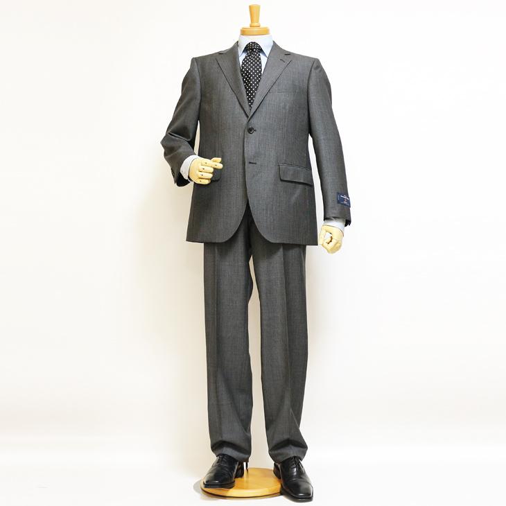 スーツ メンズ 2021 新作 春夏 エルメネジルドゼニア 灰グレー杢 千鳥格子 2つボタン ビジネス スーツ (AB体) ゆったり型 J19-2B | ZEGNA | 01