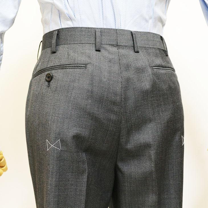 スーツ メンズ 2021 新作 春夏 エルメネジルドゼニア 灰グレー杢 千鳥格子 2つボタン ビジネス スーツ (AB体) ゆったり型 J19-2B | ZEGNA | 10