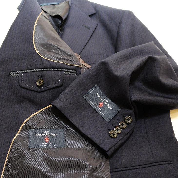 ZEGNA（ゼニア） スーツ メンズ 新品 春夏 エルメネジルドゼニア 濃紺