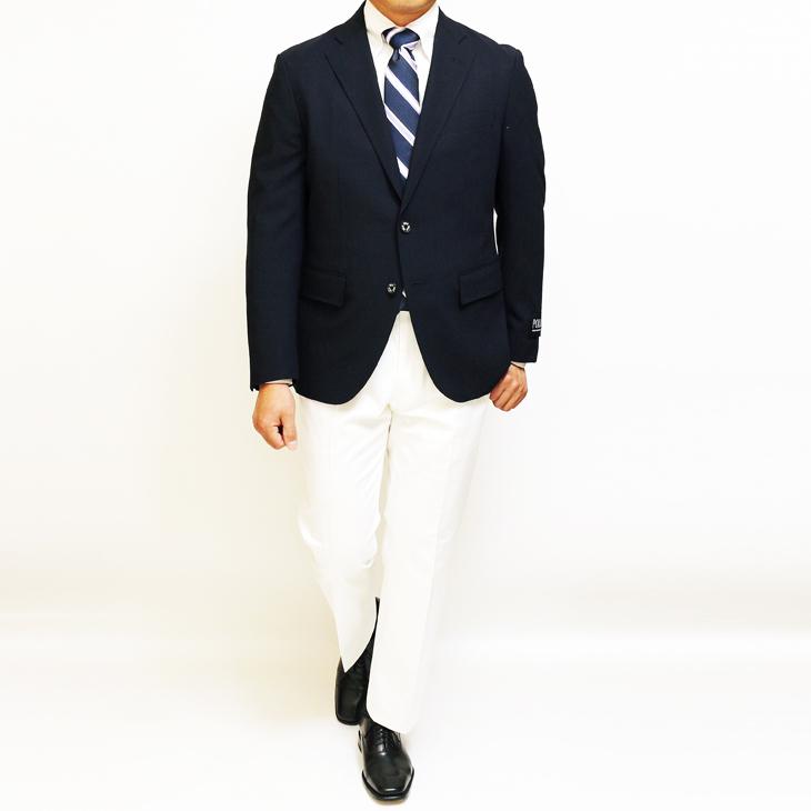 ジャケット メンズ 新品 春夏 POLO BRITISH COUNTRY SPIRIT ポロ ビーシーエス 濃紺ネイビー無地 コンブレ テーラード スリム型(AB/BB体) | POLO BCS | 03