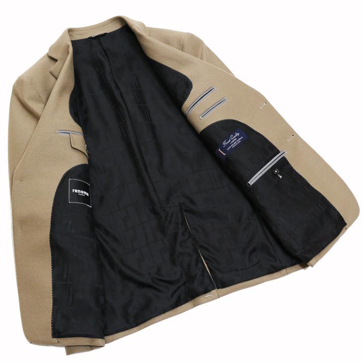 ジャケット テーラード ブレザー 2021-22新作 秋冬 新品 renoma レノマ パリス キャメル色 ストレッチ ニット素材 ジャケット (AB体) やや細め | renoma | 07