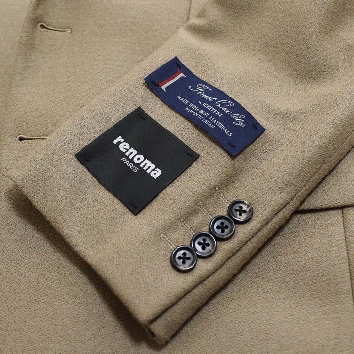 ジャケット テーラード ブレザー 2021-22新作 秋冬 新品 renoma レノマ パリス キャメル色 ストレッチ ニット素材 ジャケット (AB体) やや細め | renoma | 08