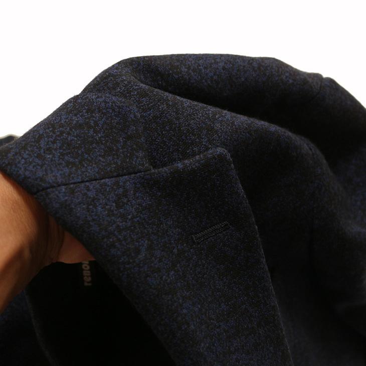 ジャケット テーラード ブレザー 2021-22新作 秋冬 新品 renoma レノマ パリス 濃紺ネイビー杢 石目調 ストレッチ ニット素材 ジャケット (AB体) やや細め | renoma | 07