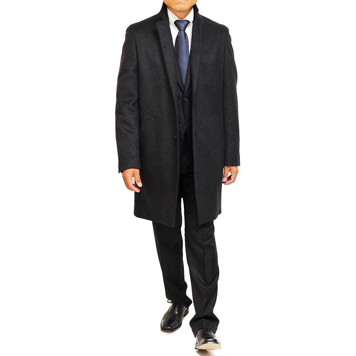 Ermenegildo Zegna 100%カシミヤ チェスターコート　黒 ZEGNA カシミヤコート メンズ Ermenegildo Zegna ゼニア